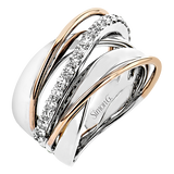 Right Hand Ring in 18k Gold with Diamonds