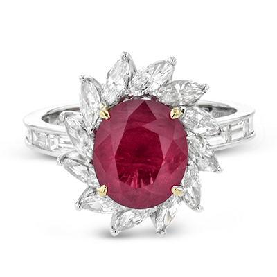 Color Ring in Platinum