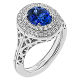Color Ring in 18k Gold with Diamonds
