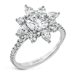 Engagement Ring in 18k Gold with Diamonds