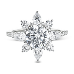 Engagement Ring in 18k Gold with Diamonds