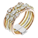 Right Hand Ring in 18k Gold with Diamonds