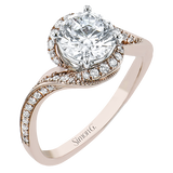 Engagement Ring in 18k Gold with Diamonds