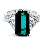 Color Ring in 18k Gold with Diamonds