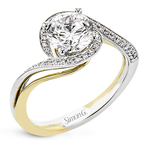 Engagement Ring in 18k Gold with Diamonds