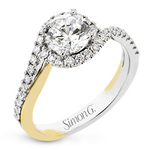 Engagement Ring in 18k Gold with Diamonds