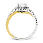 Engagement Ring in 18k Gold with Diamonds