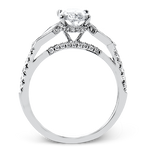 Engagement Ring in 18k Gold with Diamonds