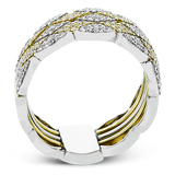 Right Hand Ring in 18k Gold with Diamonds