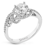 Engagement Ring in 18k Gold with Diamonds