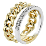 Right Hand Ring in 18k Gold with Diamonds