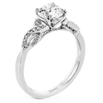 Engagement Ring in 18k Gold with Diamonds
