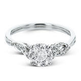 Engagement Ring in 18k Gold with Diamonds