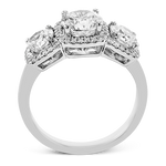 Engagement Ring in 18k Gold with Diamonds