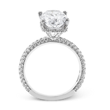 Engagement Ring in 18k Gold with Diamonds