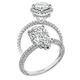 Engagement Ring in 18k Gold with Diamonds