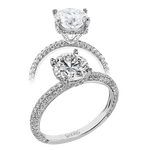 Engagement Ring in 18k Gold with Diamonds