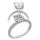 Engagement Ring in 18k Gold with Diamonds