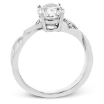 Engagement Ring in 18k Gold with Diamonds