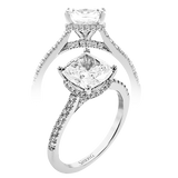 Engagement Ring in 18k Gold with Diamonds