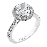 Engagement Ring in 18k Gold with Diamonds