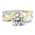 Engagement Ring in 18k Gold with Diamonds