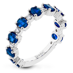 Color Ring in 18k Gold with Diamonds
