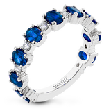 Color Ring in 18k Gold with Diamonds