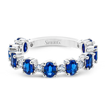 Color Ring in 18k Gold with Diamonds