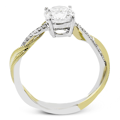 Engagement Ring in 18k Gold with Diamonds