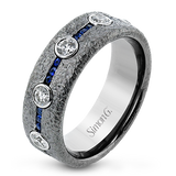 Men Ring in 14k Gold with Diamonds