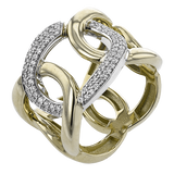 Right Hand Ring in 18k Gold with Diamonds
