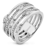Right Hand Ring in 18k Gold with Diamonds