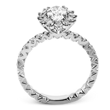 Engagement Ring in 18k Gold with Diamonds