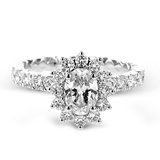 Engagement Ring in 18k Gold with Diamonds