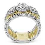 Right Hand Ring in 18k Gold with Diamonds