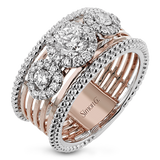 Right Hand Ring in 18k Gold with Diamonds