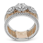 Right Hand Ring in 18k Gold with Diamonds