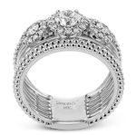 Right Hand Ring in 18k Gold with Diamonds