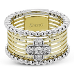 Right Hand Ring in 18k Gold with Diamonds