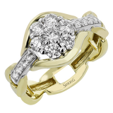 Right Hand Ring in 18k Gold with Diamonds