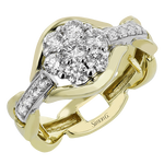 Right Hand Ring in 18k Gold with Diamonds