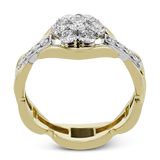 Right Hand Ring in 18k Gold with Diamonds