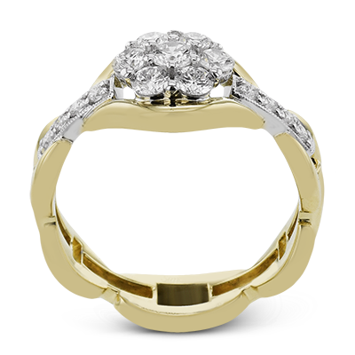 Right Hand Ring in 18k Gold with Diamonds