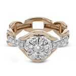 Right Hand Ring in 18k Gold with Diamonds
