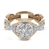 Right Hand Ring in 18k Gold with Diamonds