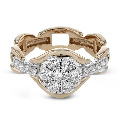 Right Hand Ring in 18k Gold with Diamonds