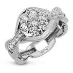 Right Hand Ring in 18k Gold with Diamonds