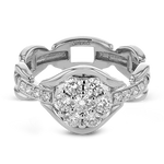 Right Hand Ring in 18k Gold with Diamonds