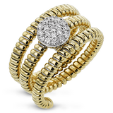 Right Hand Ring in 18k Gold with Diamonds